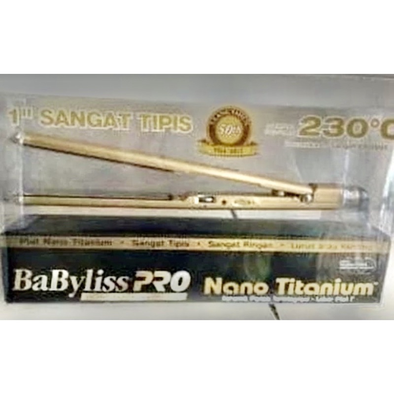 catokan Babyliss  pro nano titanium pro straigner gold edition original termurah last stock