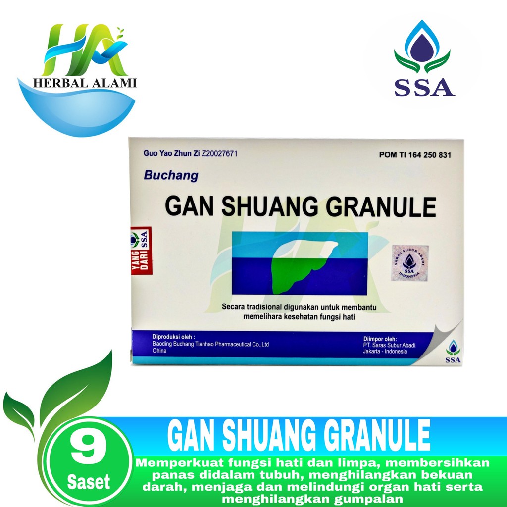 Buchang Ganshuang Granule - Obat menghilangkan Bekuan Darah,Memperkuat fungsi Hati &amp; Limpa