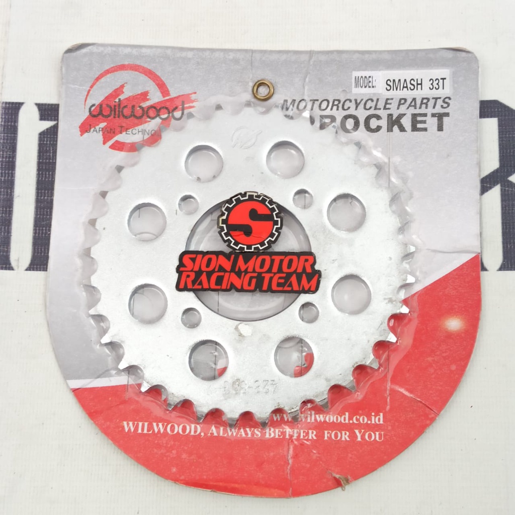 428-33T Gear Gir Belakang / Rear Sprocket Gear Suzuki Smash / Shogun 110 / New / Satria FU 150 Lama 