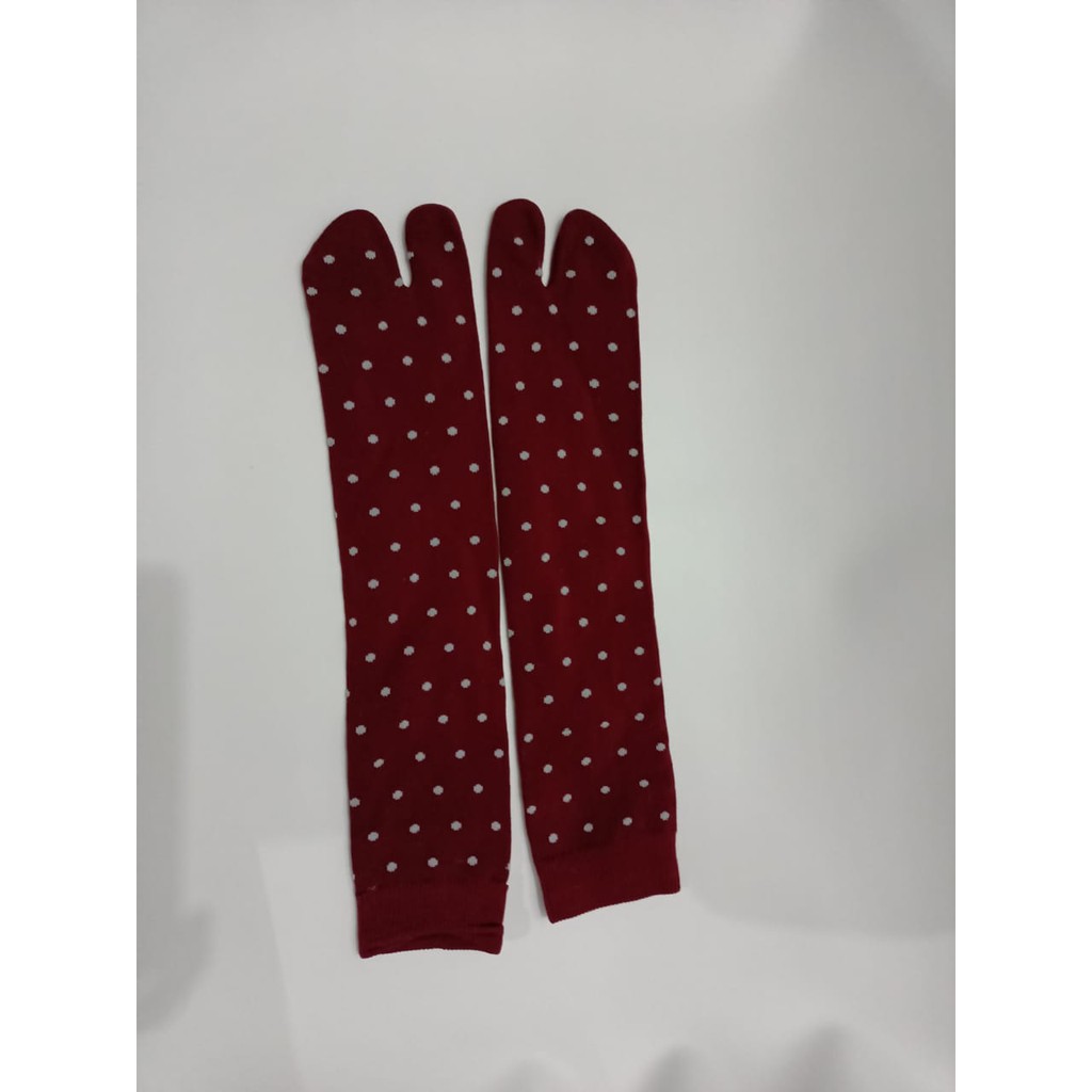 Kaos kaki jempol MOTIF POLKADOT / kaos kaki jempol muslim motif warna