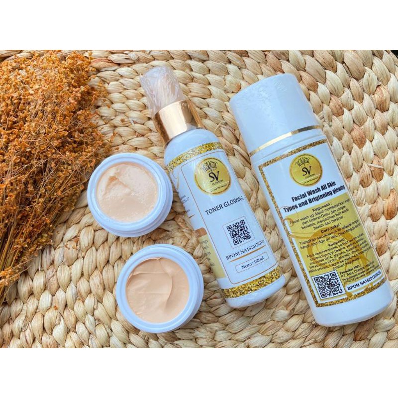 sv glow paket lengkap + toner