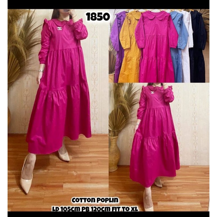 Midi cotton poplin 1850//felior