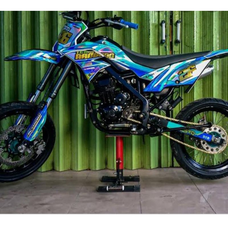 Dekal stiker klx Dtraker bahan hologram