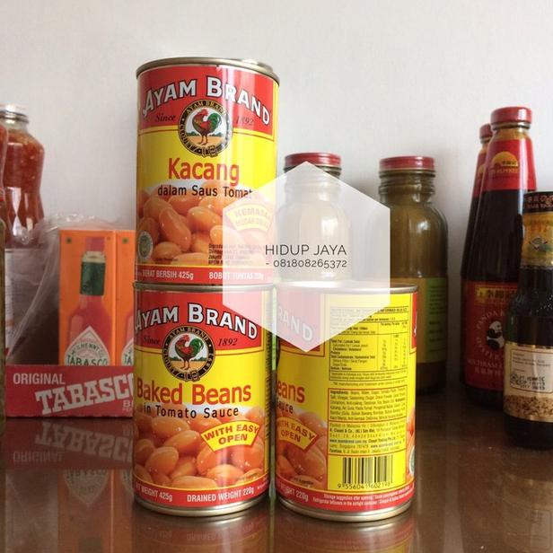 

[COD] 24 x 425gr Ayam Brand Baked Beans in Tomato Sauce [COD]