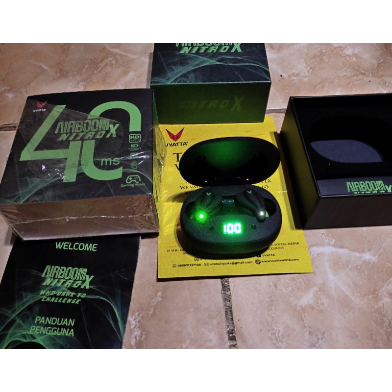 headset bluetooth bekas/second-vyatta airboom nitro x