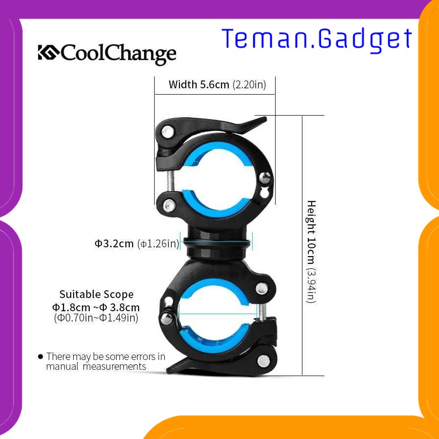 TG-IB087 COOLCHANGE CLAMP PENJEPIT SENTER STANG SEPEDA - 02011