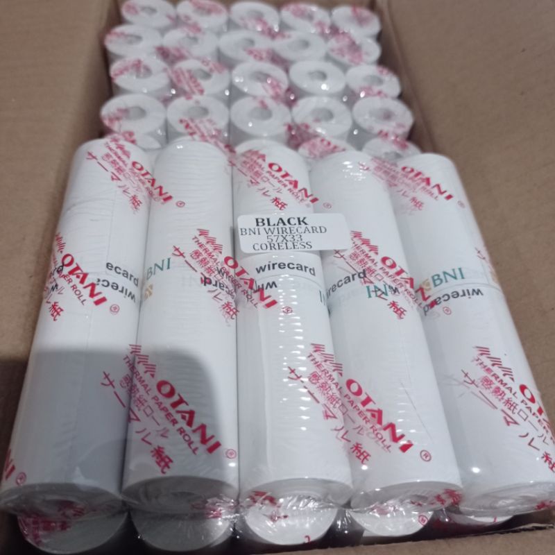 

READY KERTAS THERMAL Logo BNI untuk printer EDC 57 atau 58 Printer buetooth, LINK, DLL