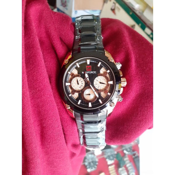 jam tangan arloji pria navi force original