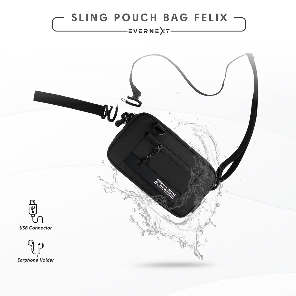 Tas Tangan Pria FELIX Sling Pouch Bag Clutch Tas Selempang