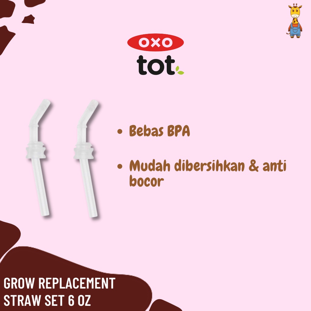 OXO TOT Grow Replacement Straw Set 6oz