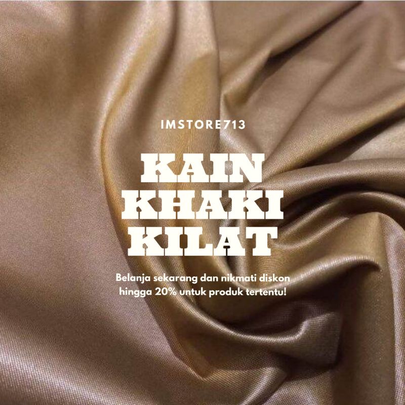 kain pemda khaki wool katun kilat glosy bahan baju seragam pns pdh asn