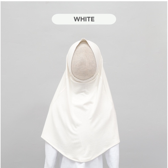 Mooi Hijab Instant Anak Jilbab Anak Perempuan-WHITE