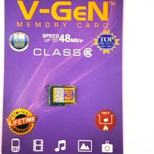 V-Gen MicroSD card 4 GB Class 6 kartu memory hp memori hp