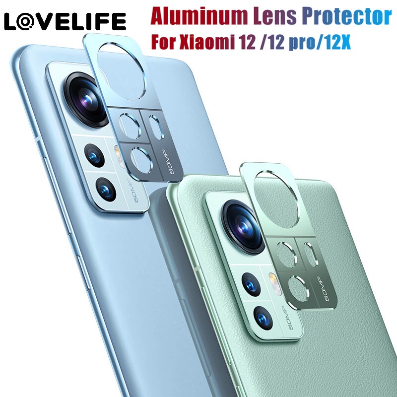 Film Pelindung Lensa Kamera Bahan Aluminum Alloy Anti Gores Untuk Xiaomi 12 / 12X / 12 Pro