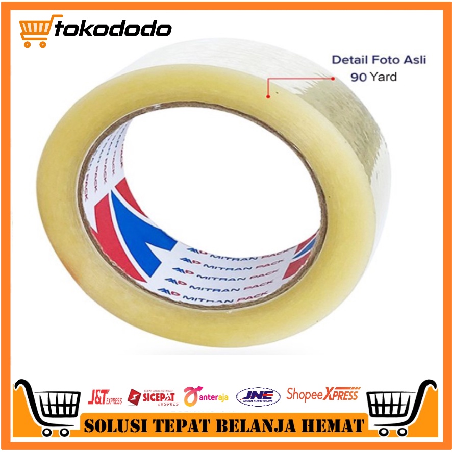 

Lakban Bening Packing MP Panjang 90 Yard