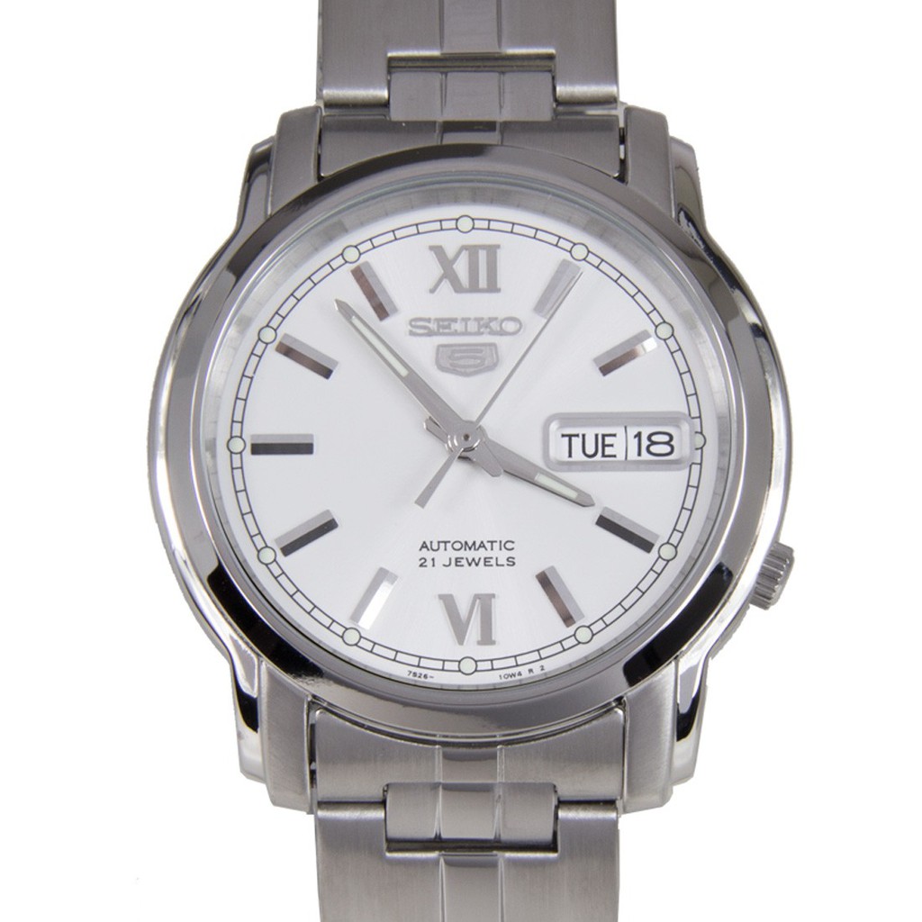 Seiko 5 SNKK77K1 Automatic White Dial | Jam Pria SNKK77
