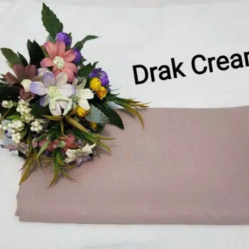 (TERMURAH) hijab Segiempat Bella Square Pollycotton premium-Dark cream