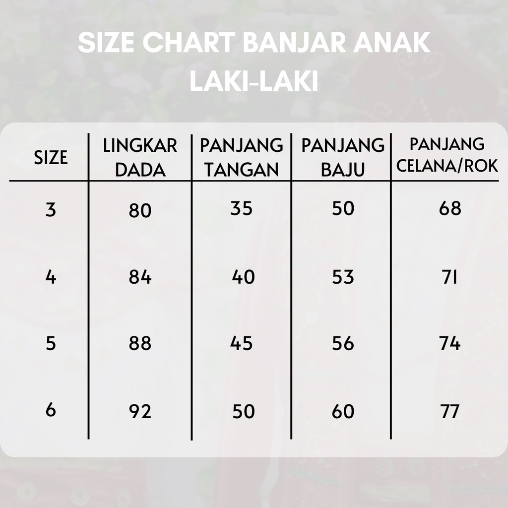 Baju adat anak Kalimantan Selatan/Banjar satuan (Laki/Cewe)