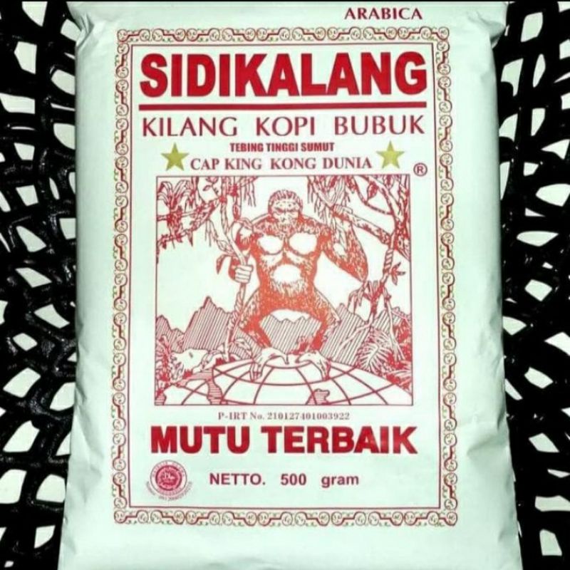 

SIDIKALANG BUBUK KOPI MERAH CAP KINGKONG DUNIA 500 GRAM GILING KASAR ASLI MANTAP