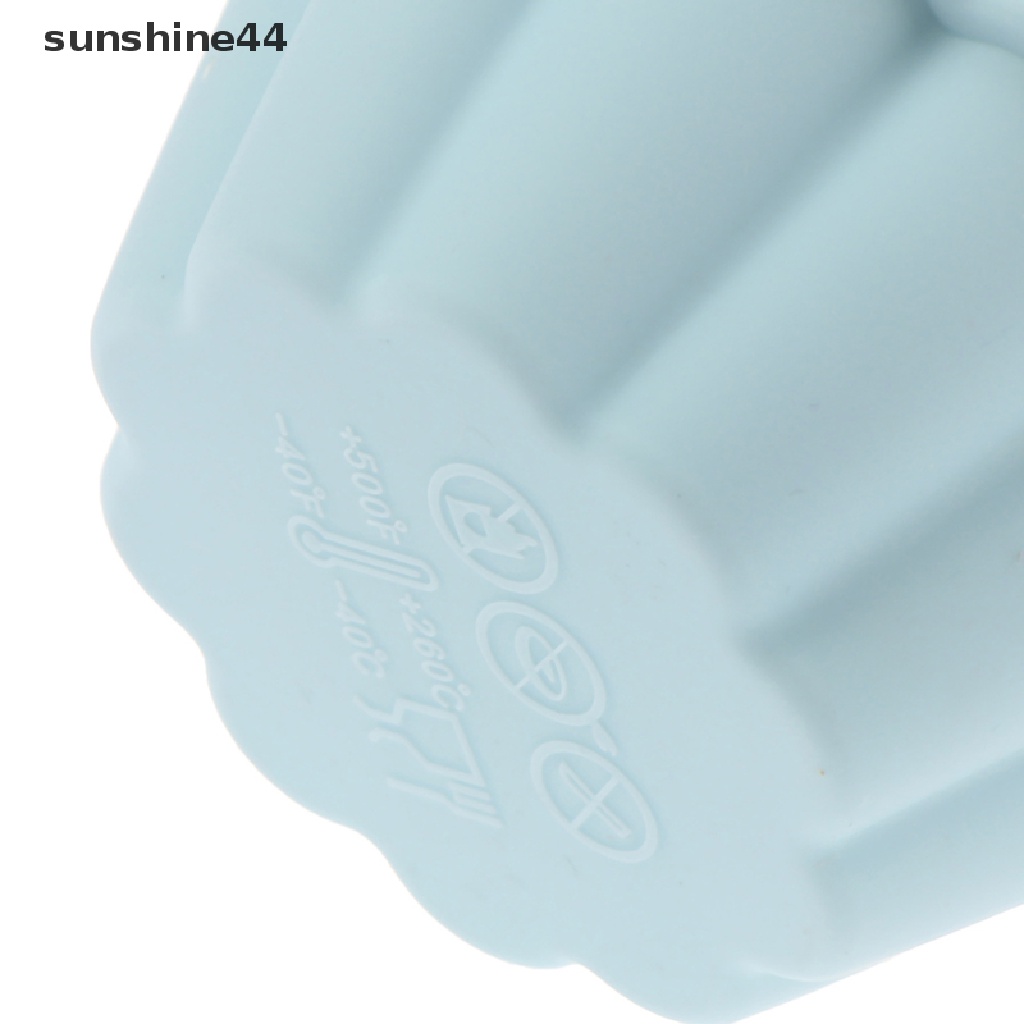 Sunshine 6pcs Cetakan Kue Muffin / Cupcake DIY Bahan Silikon