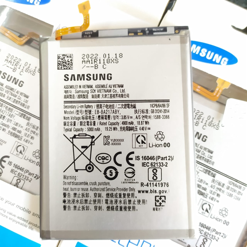 Baterai Samsung A21s A12 A02 EBBA217ABY Kualitas Ori