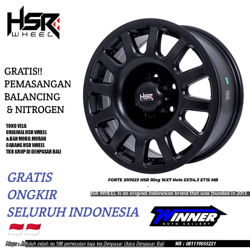 Velg Racing Ring 16 Lubang 5 Grandmax L300 Luxio - HSR Forte