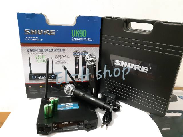 Mic shure uk90/ mic wireless shure uk 90 free koper/ mic shure/ mic wireless/microphone