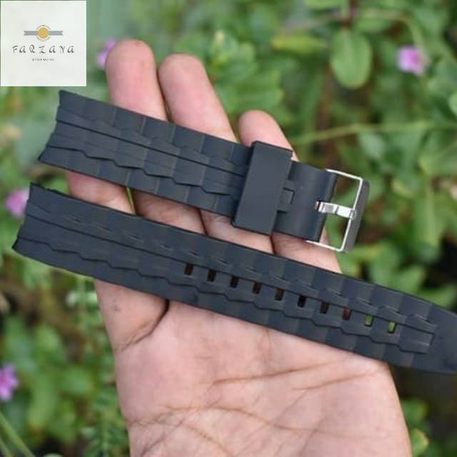 Strap By Farzana TALI JAM CASIO EDIFACE EF-550 EF500/RUBBER STRAP TALI JAM TANGAN CASIO EDIFACE EF55
