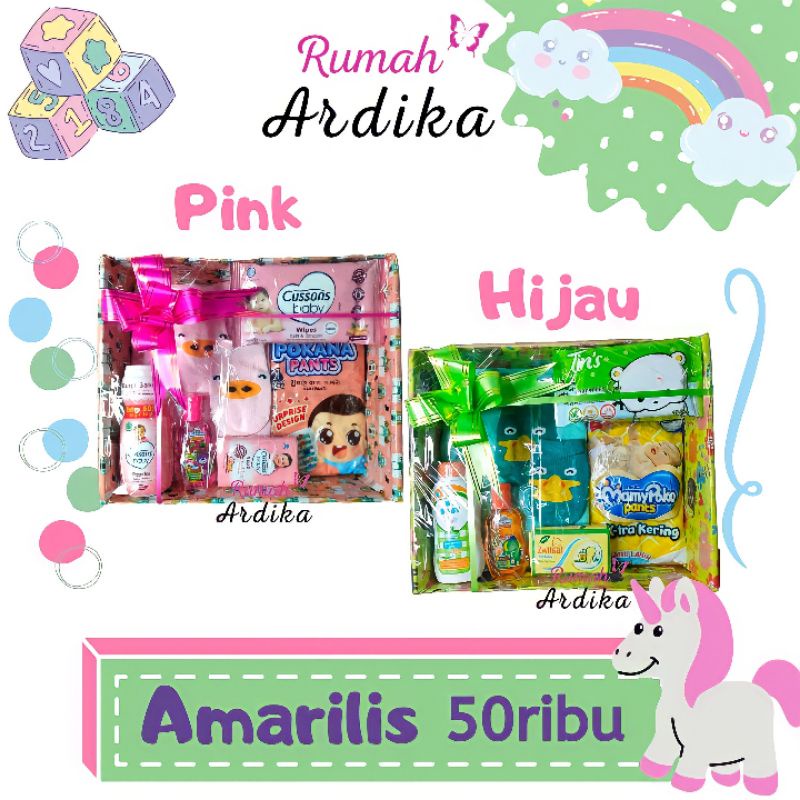 Kado bayi lahiran parcel bayi parsel bayi baby gift set ukuran 28x23x8 cm box isi8-2