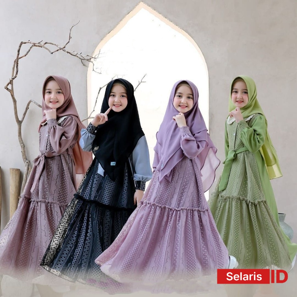 Umama Syari Kids l Umama Series Baju Gamis Muslim Anak Perempuan
