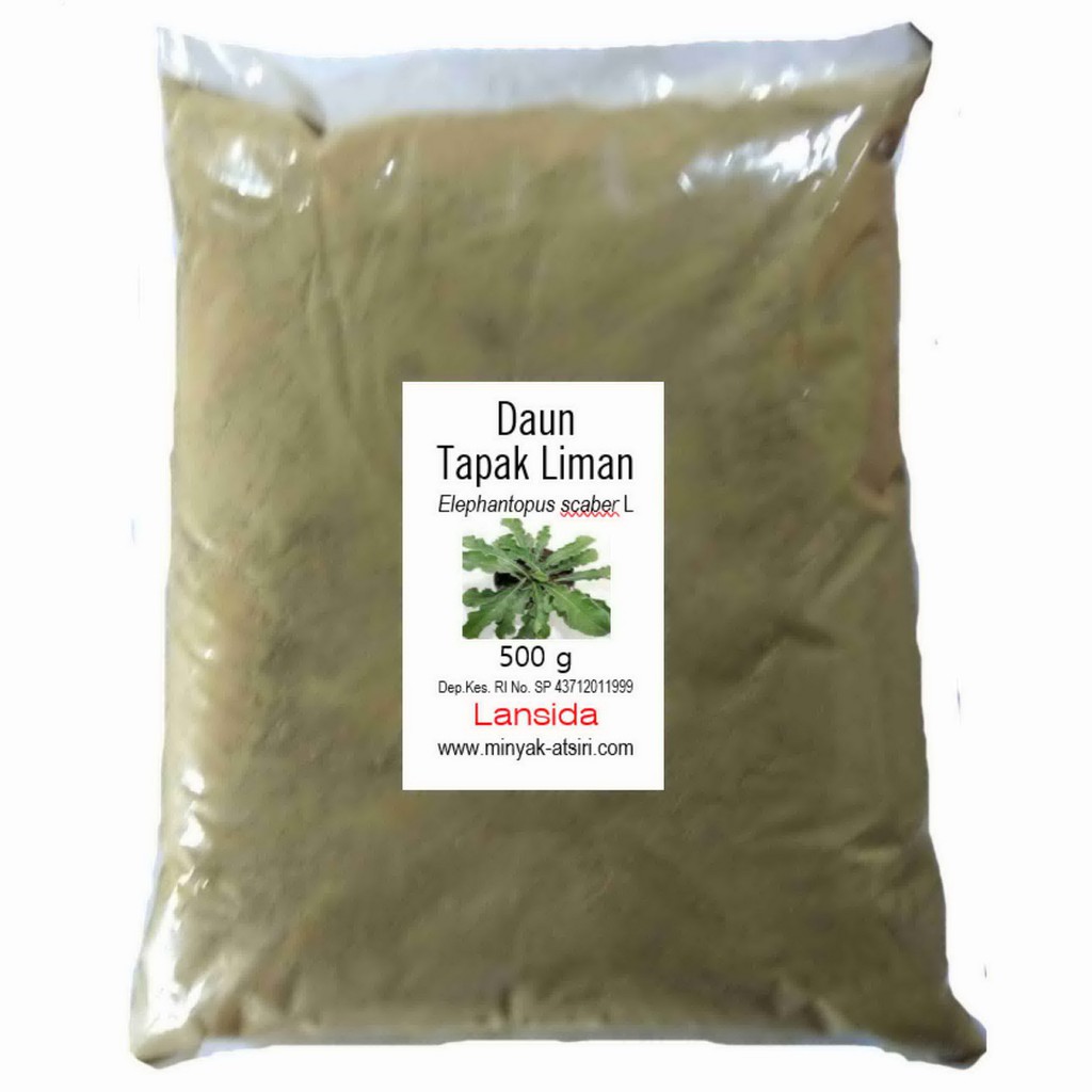 

Bubuk Tapak Liman 500 g Simplisia Serbuk Daun Tutup Bumi Elephantopus scaber