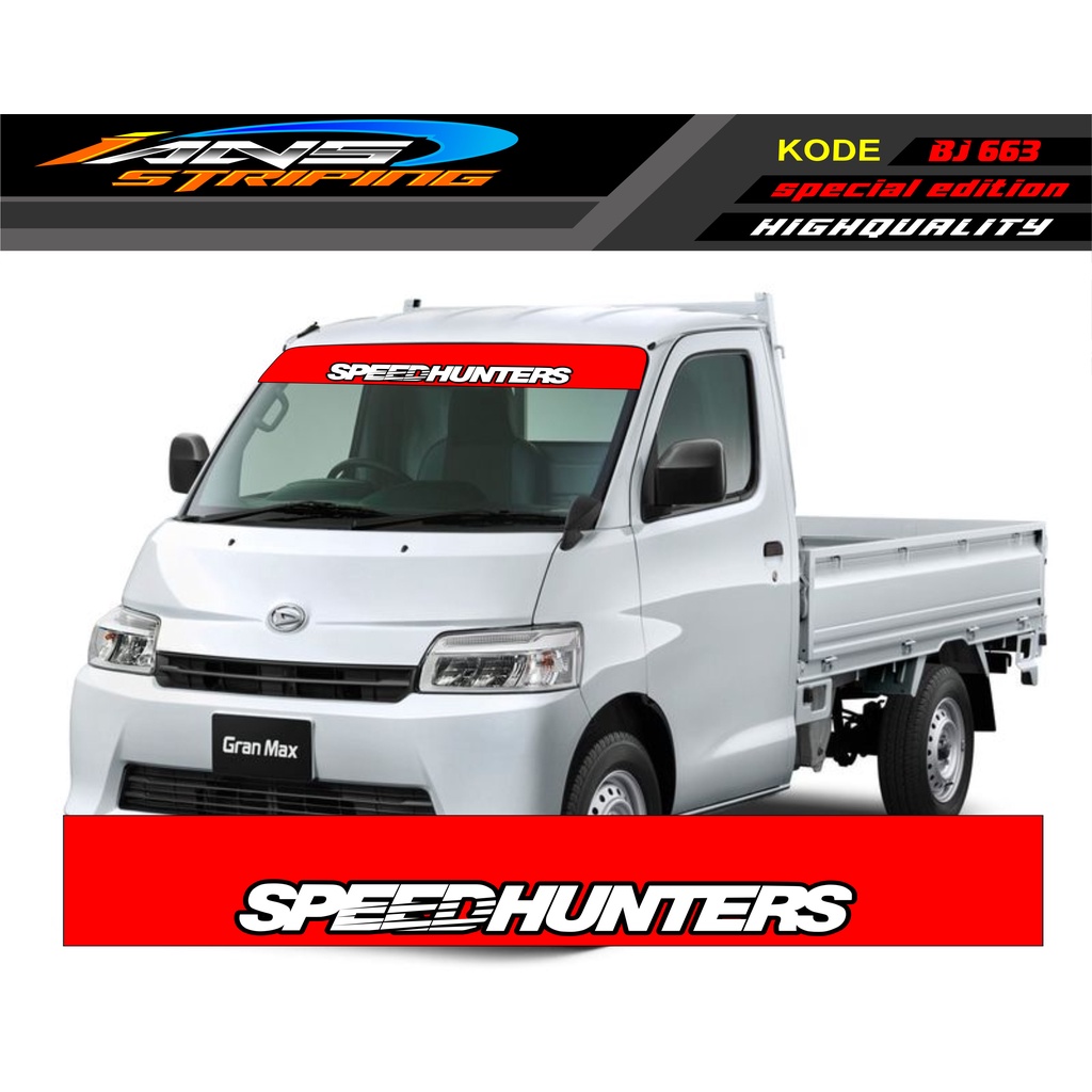 DECAL KACA DEPAN GRANMAX / STIKER KACA DEPAN MOBIL CARRY / VARIASI KACA DEPAN L300 / SETRIPING KACA DEPAN GRANMAX / STIKER KACA DEPAN TERMURAH
