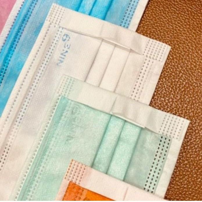 Masker Nine 3ply tali besar nyaman Medis surgical mask kemenkes isi 50pcs