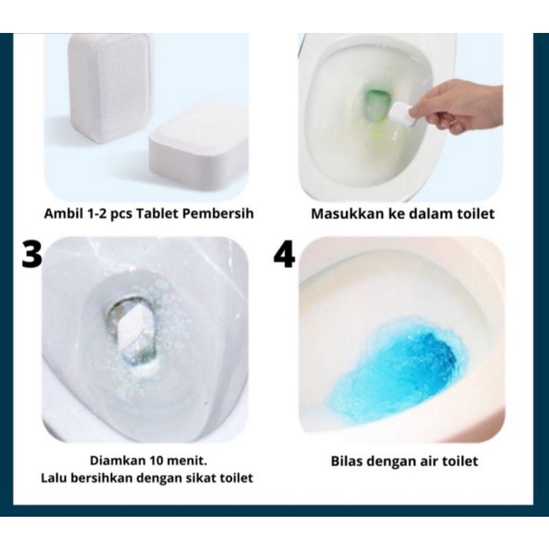 tablet Clean pembersih kerak WC toilet anti kerak bau