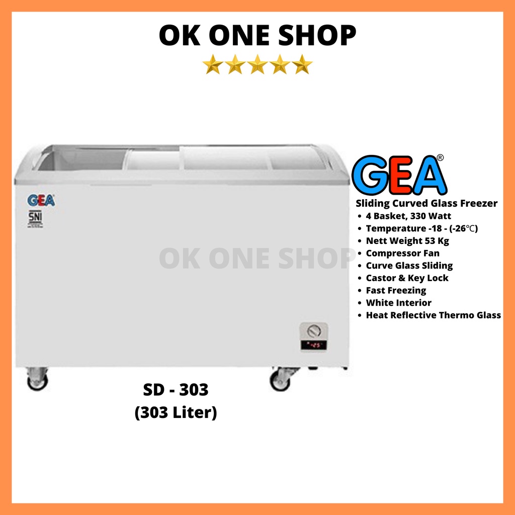 GEA Sliding Glass Freezer SD-303