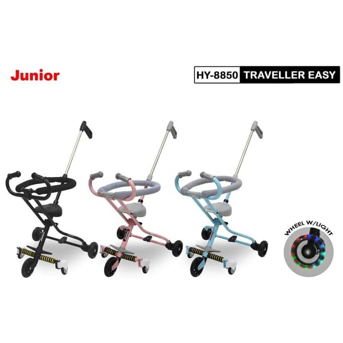 [FREE BUBBLE] Stroller Micro Trike Traveller Easy HY 8850 Sepeda Dorongan Anak Enteng Ringan Lipat