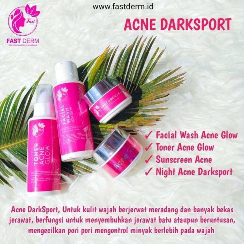 (COD) PAKET FASTDERM GROWING/NORMAL GLASS SKIN/ DOUBLE GLOW FORTE/ACNE GLOW