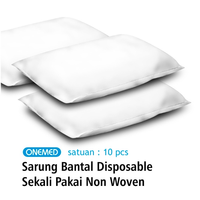 Sarung Bantal Non Woven OneMed isi 10 Pcs