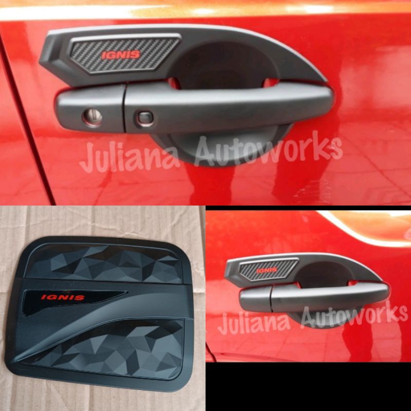 Outer Handle Tank Cover Suzuki IGNIS hitam doff