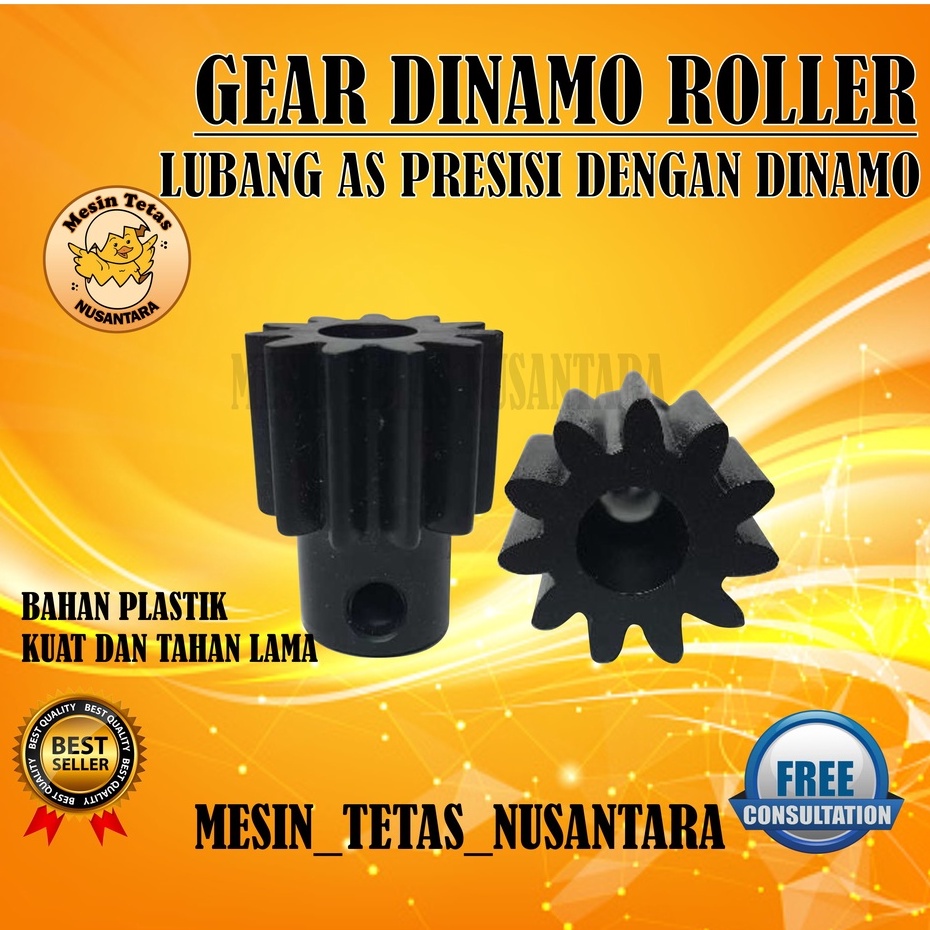 Gear Dinamo Roller atau Ayun Mesin Tetas