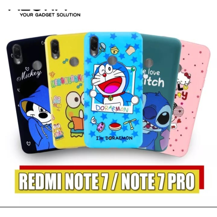 3D case Xiaomi Redmi NOTE 7 / NOTE 7 PRO Softcase TPU Karakter doraemon hello kitty Keroppi Stitch