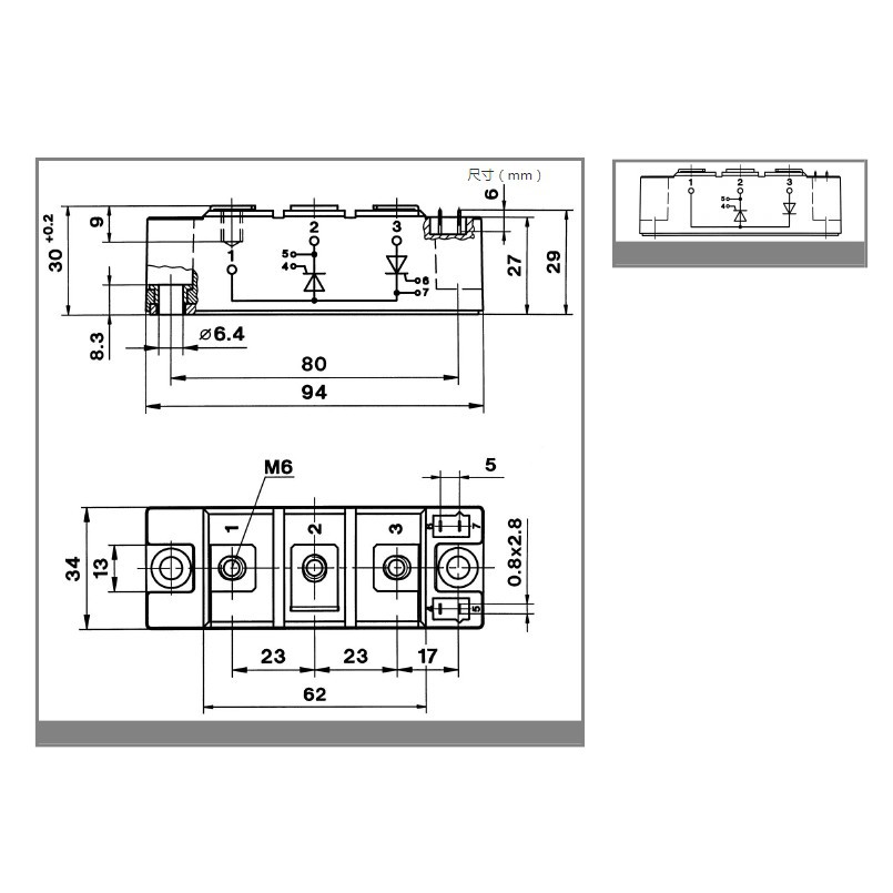 Modul Thyristor Asli Skkt 162/12E SKKT162 12E