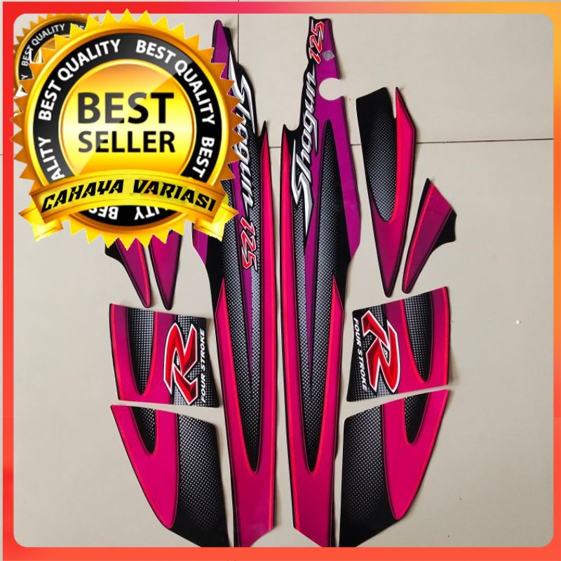 striping suzuki shogun 125 r 2005 2006 ungu body standar