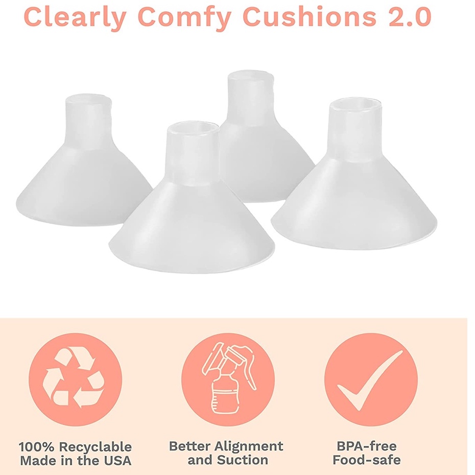 Beaugen Breast Pump Cushions 2.0 - 1 Pair | Corong Silikon