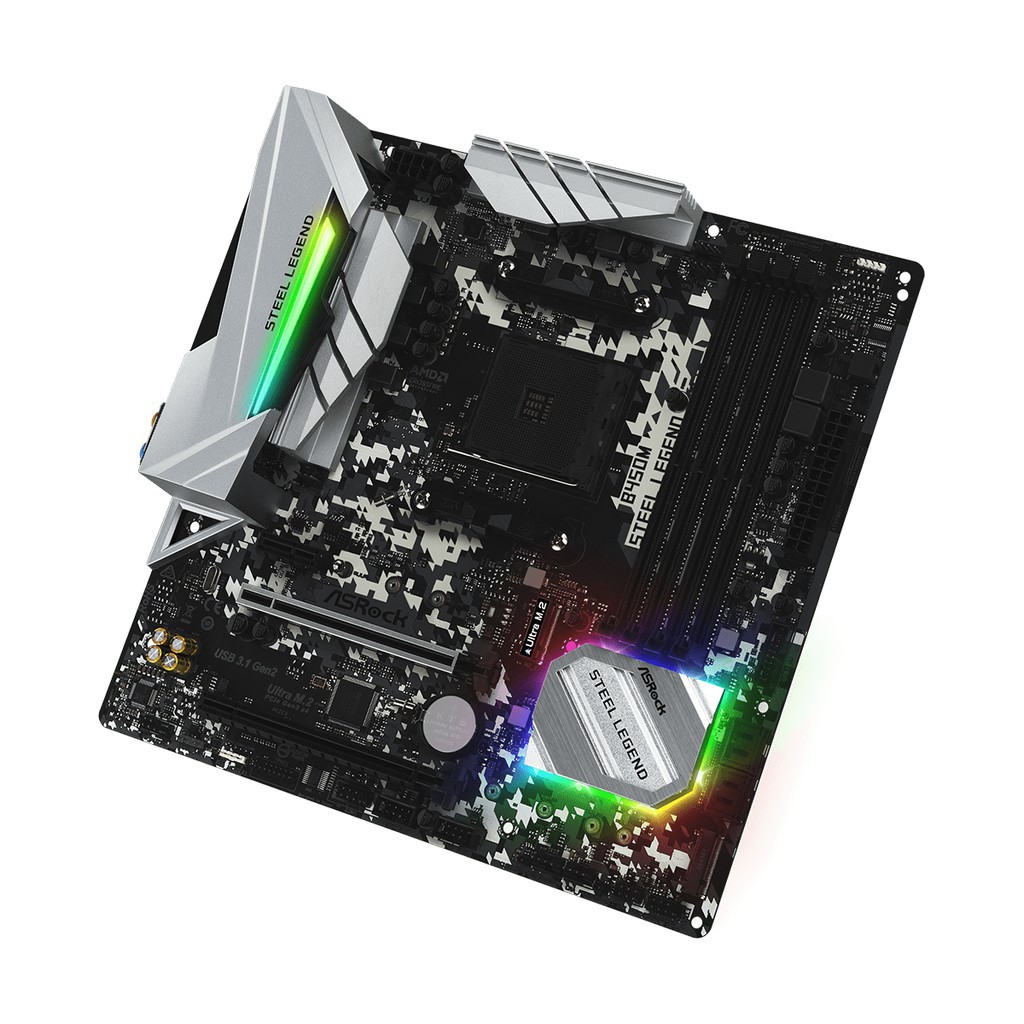 MOTHERBOARD ASROCK CHIPSET AMD B450M STEEL LEGEND SOCKET AM4