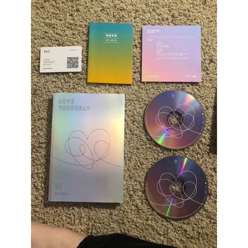 Love Yourself Answer F Suga Pc Unsealed Photocard Official Jhope