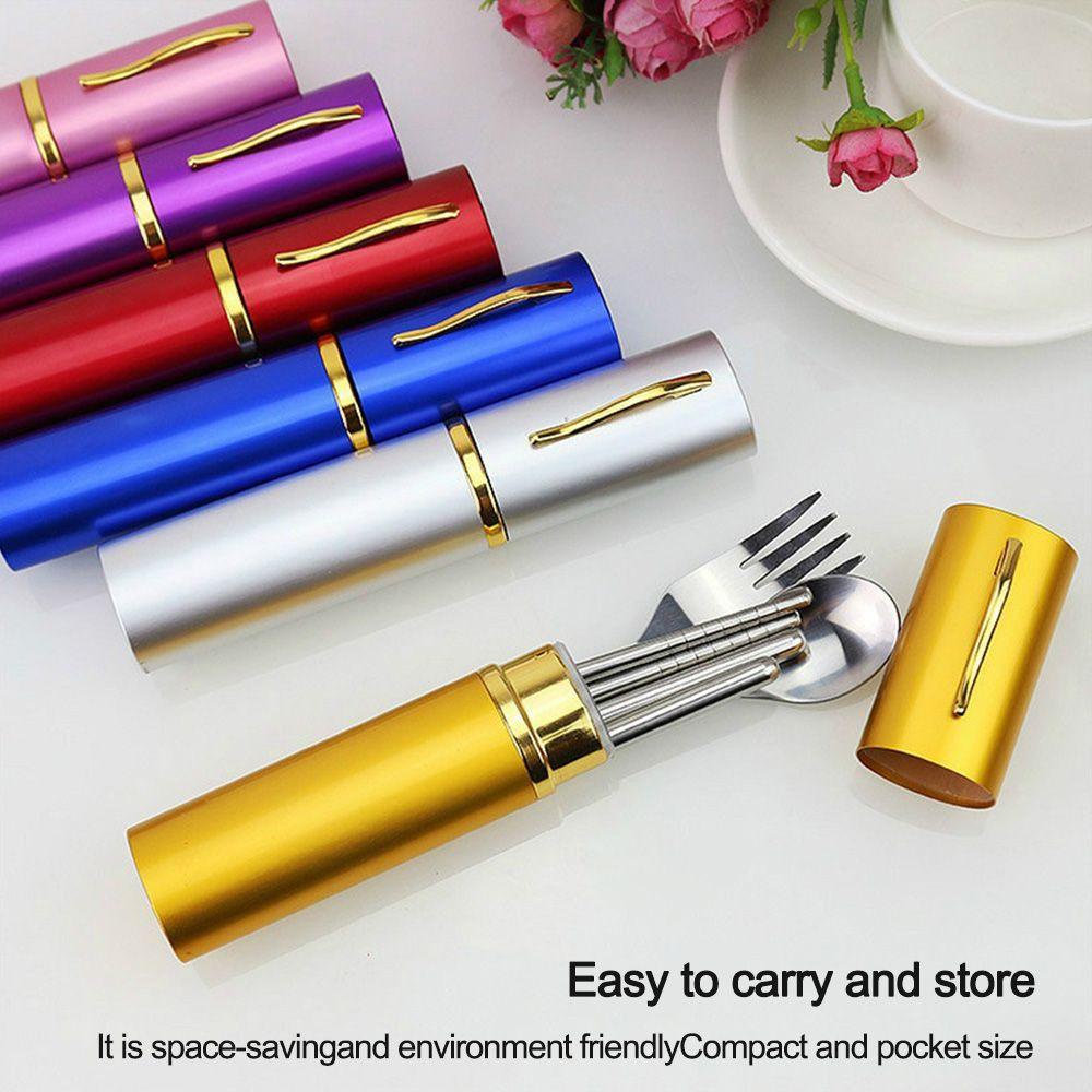 Preva Cutlery Set Portable Kitchenware Kit Camping Alat Makan Lipat