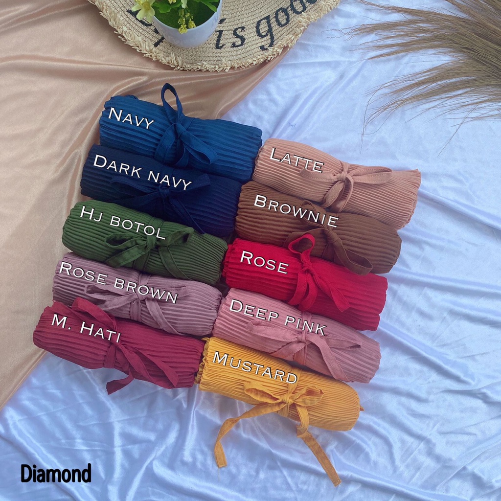 BERGO MARYAM FULL PLISKET SHAWL LIDI PREMIUM TALI INSTAN TERMURAH-4