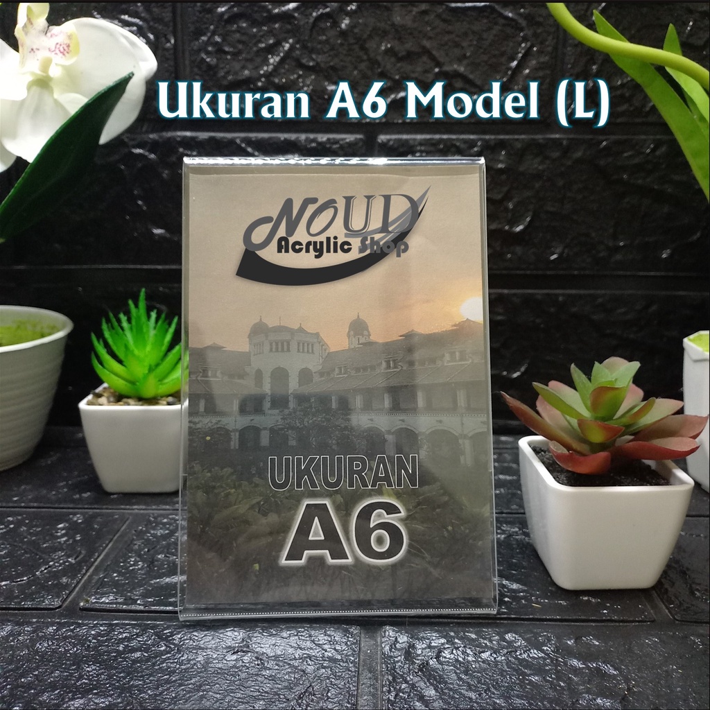 

Nomor Meja Akrilik - acrylic tent holder - tent card - A6