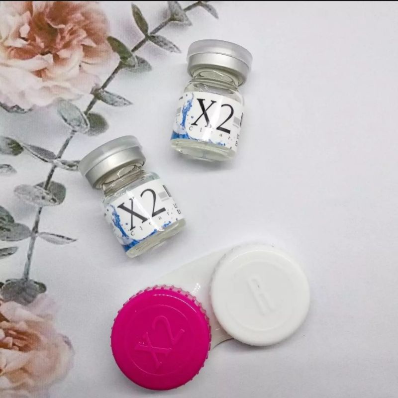 Softlens bening tahunan X2 Clear / softlens minus / soflens X2 clear tahunan / x2 clear bening tahunan